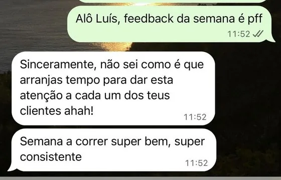 Conversa de um cliente com o André