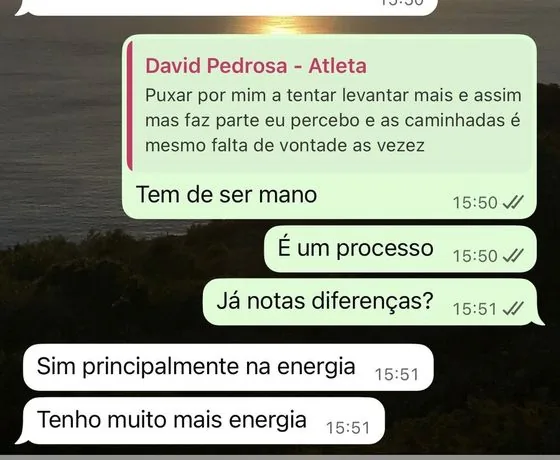 Conversa de um cliente com o André