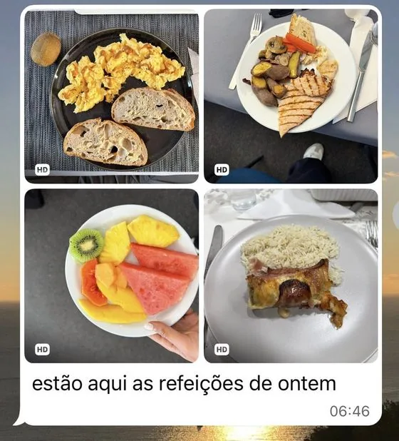 Conversa de um cliente com o André