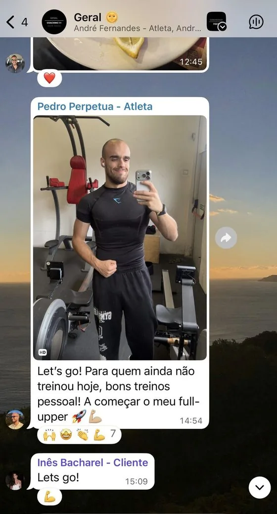 Conversa de um cliente com o André