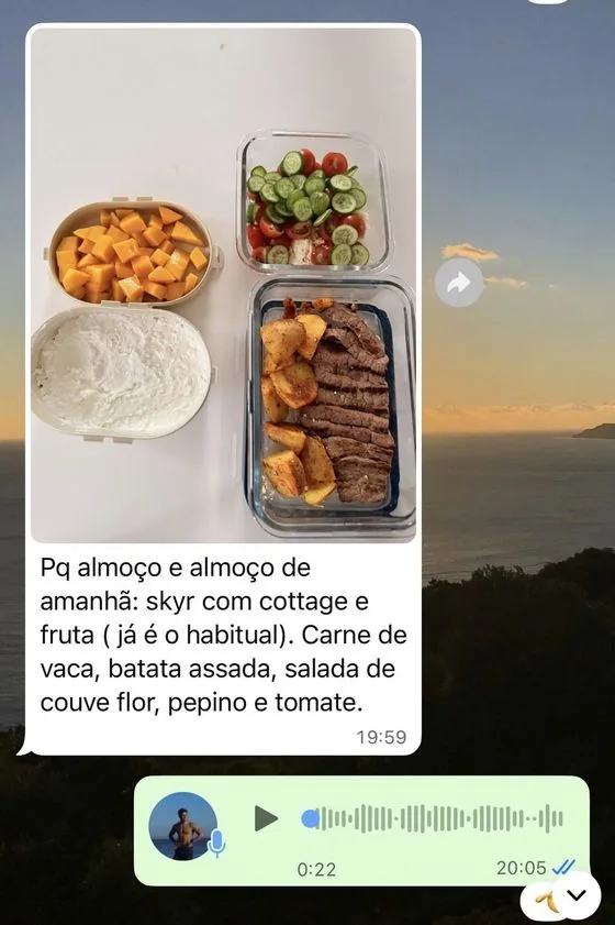 Conversa de um cliente com o André