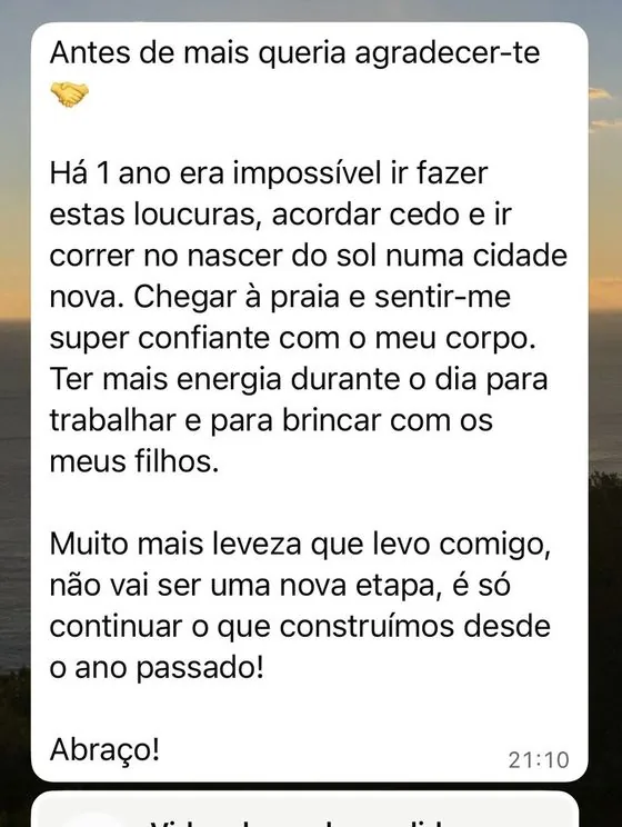 Conversa de um cliente com o André