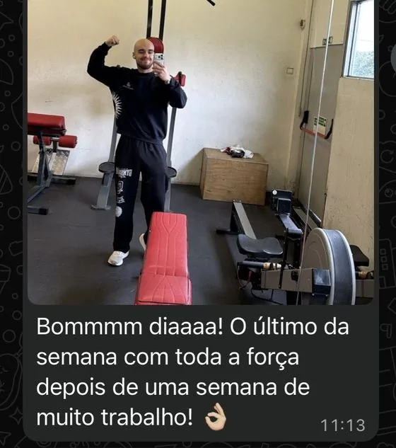 Conversa de um cliente com o André