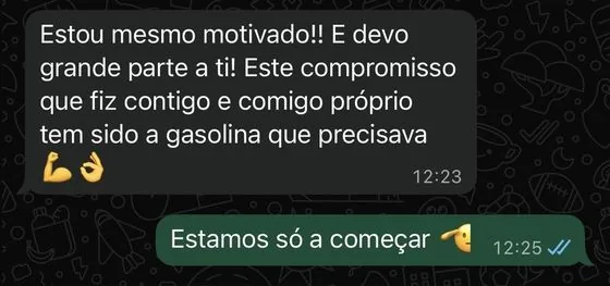 Conversa de um cliente com o André