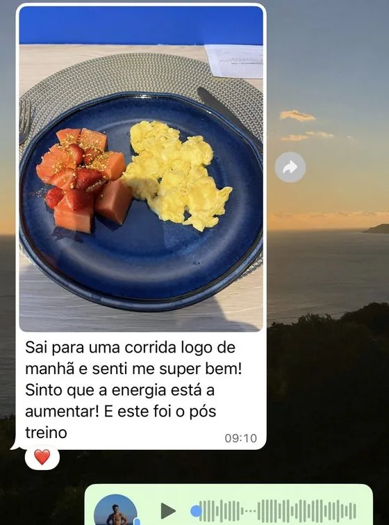 Conversa de um cliente com o André