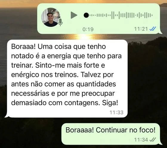 Conversa de um cliente com o André