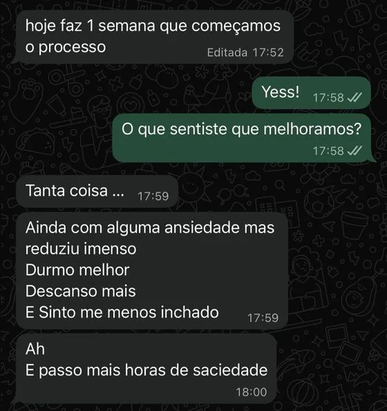 Conversa de um cliente com o André