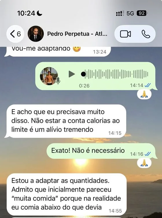 Conversa de um cliente com o André