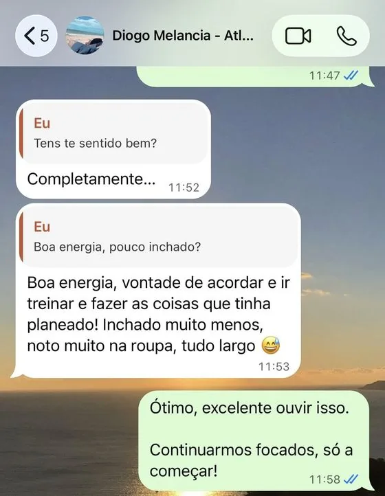 Conversa de um cliente com o André