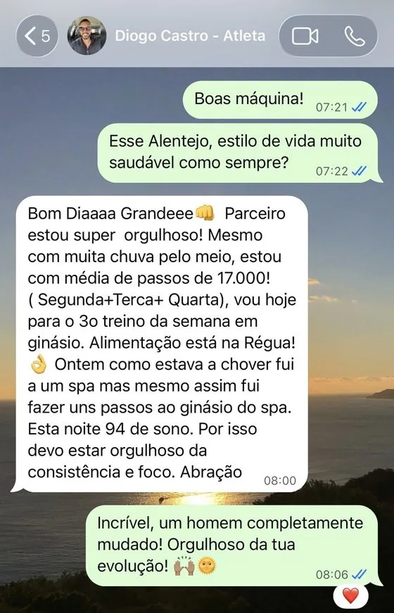 Conversa de um cliente com o André